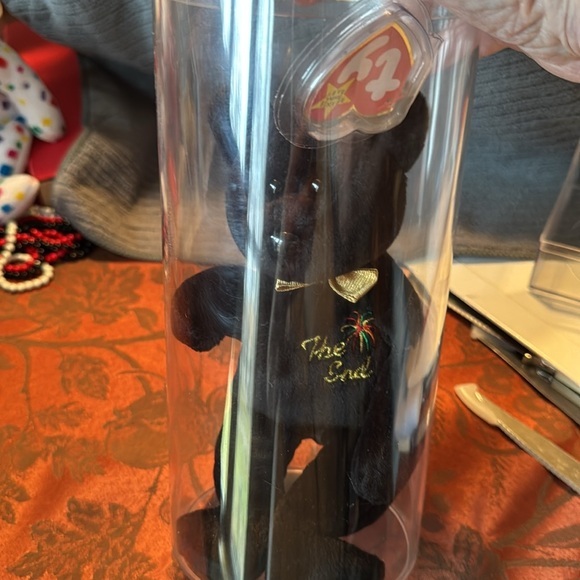 1999 The End Black TY Beanie Baby Bear - Picture 8 of 8